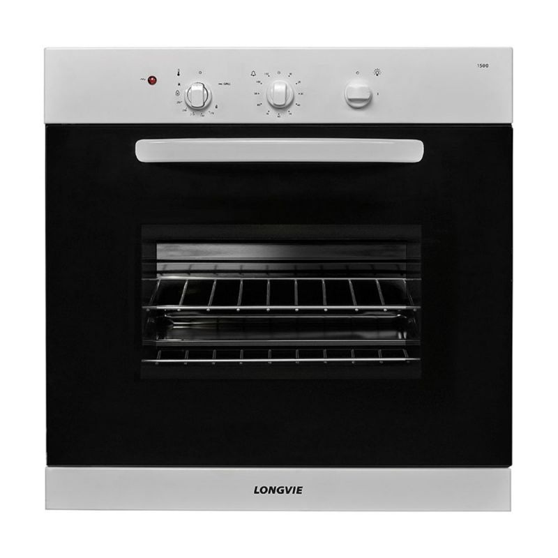 Horno de Empotrar a Gas 60CM Longvie H1500B Grill Eléctrico Blanco