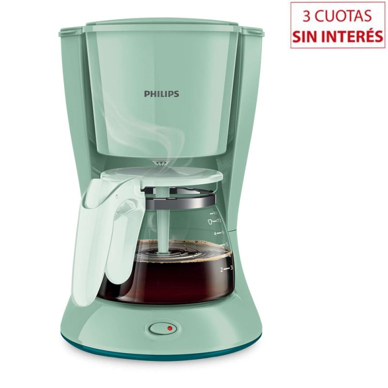 Cafetera de Filtro Philips Daily Collection HD7431/10 Verde Pastel 