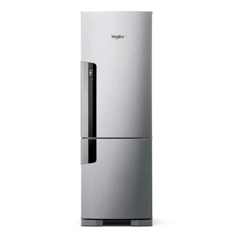 Heladera C/Freezer 397Lts Whirlpool WRE44BK No Frost Inverter Inox