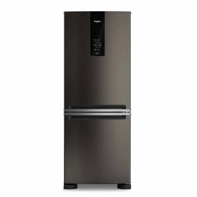 Heladera C/Freezer 447Lts Whirlpool WRE57CE No Frost Inverter Negro