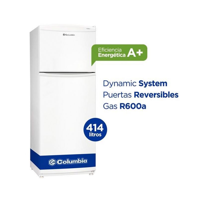 Heladera C/Freezer 414Lts Columbia CHD43/10 Blanco