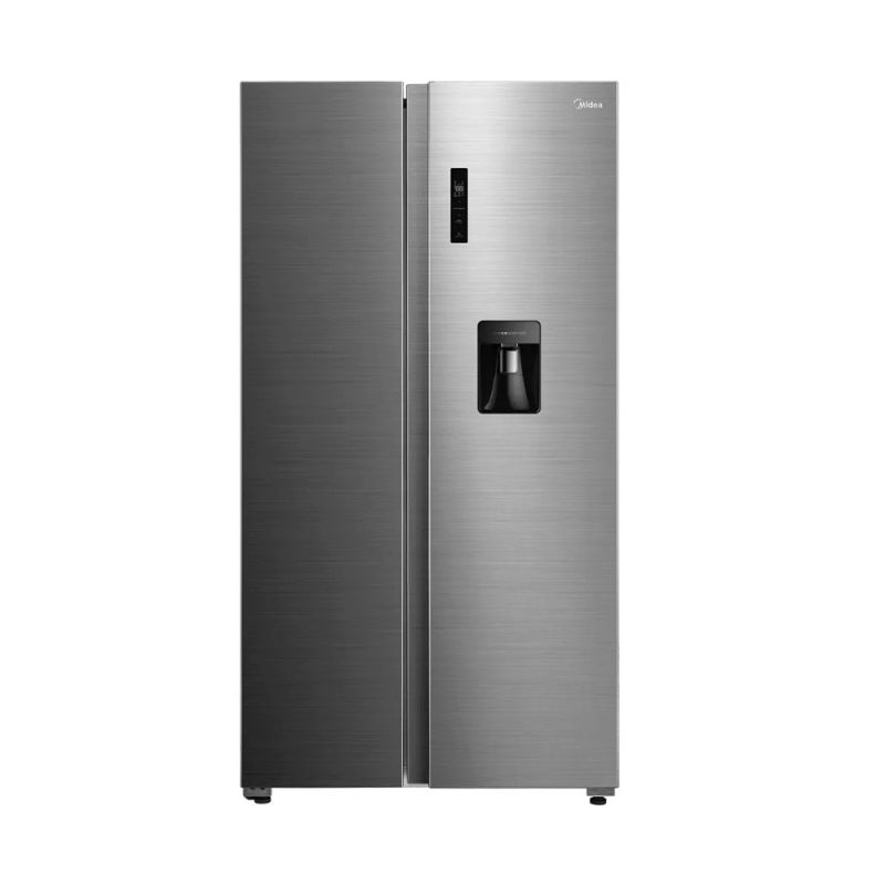 Heladera Side By Side 510Lts Midea MDRS710FGE46ADW C/Dispenser Inverter Inox
