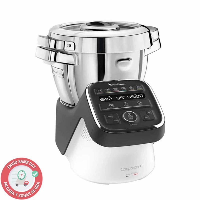 Robot de Cocina Moulinex HF809820 Cuisine Companion XL Blanco con Inox