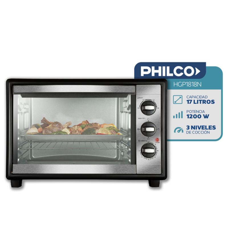 Horno Eléctrico Philco 17Lts HGP1818N C/Grill