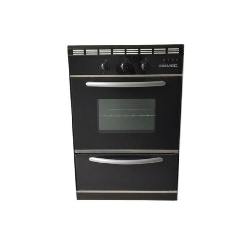 Horno de Empotrar a Gas 60CM Domec HNCLP Negro