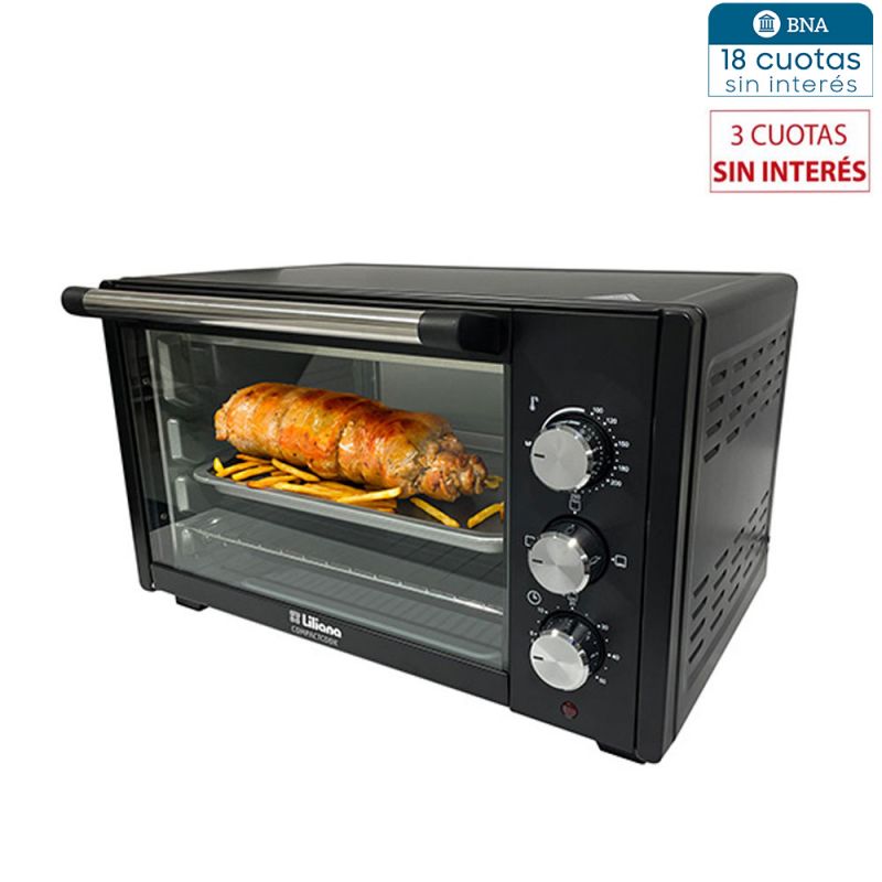 Horno Eléctrico 20Lts Liliana Compactcook AO200 Negro