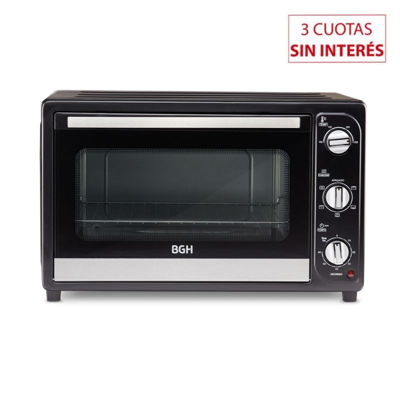 Horno Eléctrico 65Lts BGH BHE65M19 C/Convección Negro