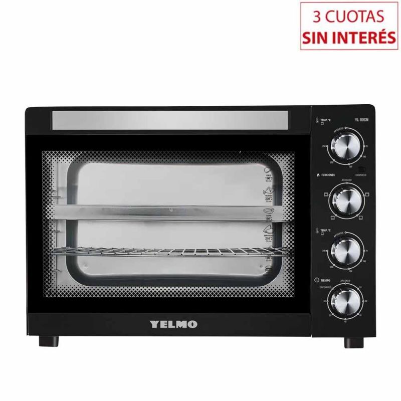 Horno Eléctrico 80Lts Yelmo YL-80CN Negro