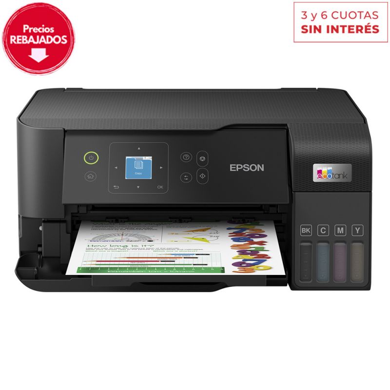 Impresora Multifunción Epson EcoTank L3560/73428 WiFi Sistema Continuo