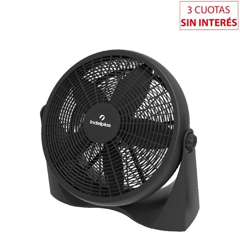 Ventilador Turbo 12" Indelplas IV-12 3 en 1 Negro