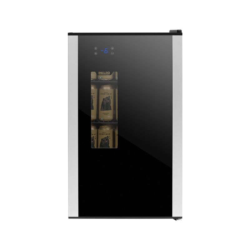 Heladera Exhibidora 86Lts Inelro JC98G-CERV Beer Cooler Negro