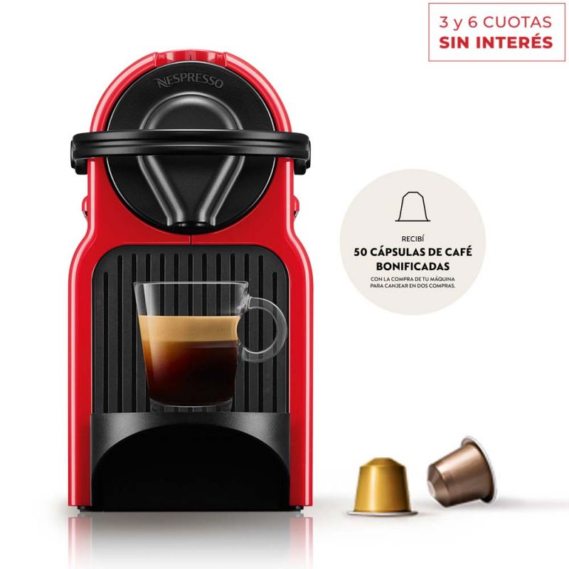 Cafetera Nespresso INISSIA Red C40-AR-RE-NE4 (I920021/854498)