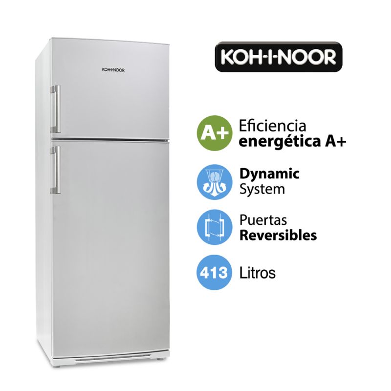 Heladera C/Freezer Cíclica 401Lts KOH-I-NOOR KD4394/7KHD43/7 Blanca