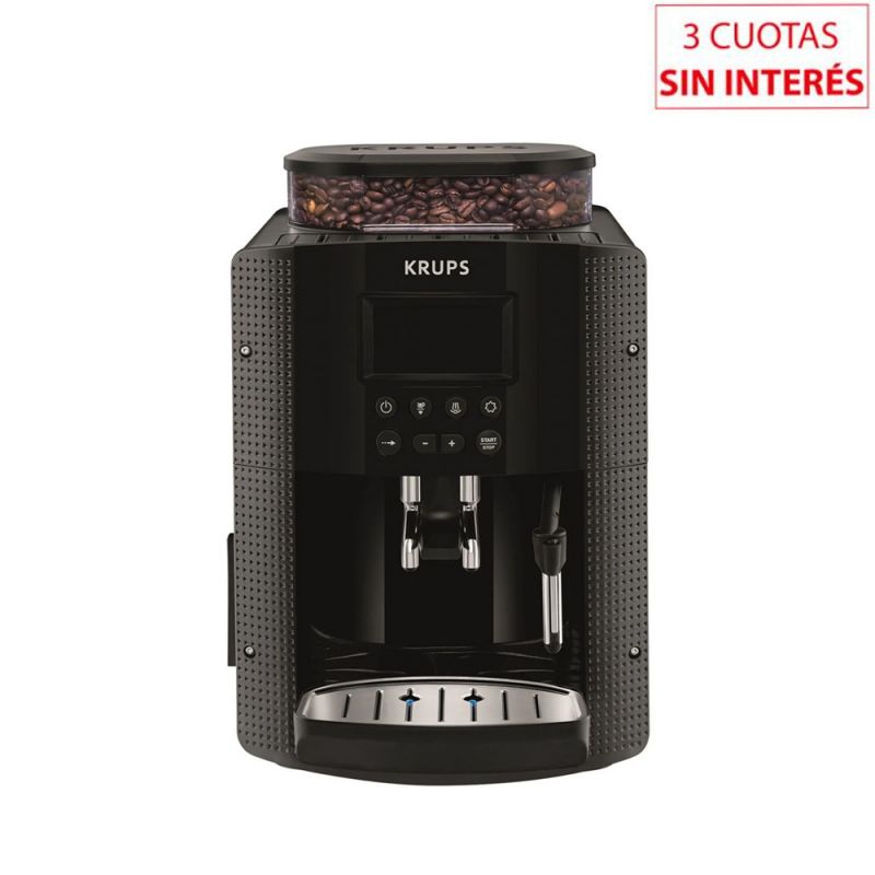 Cafetera Espresso C/Molinillo Krups Full Auto Display EA815070 15Bar Negro