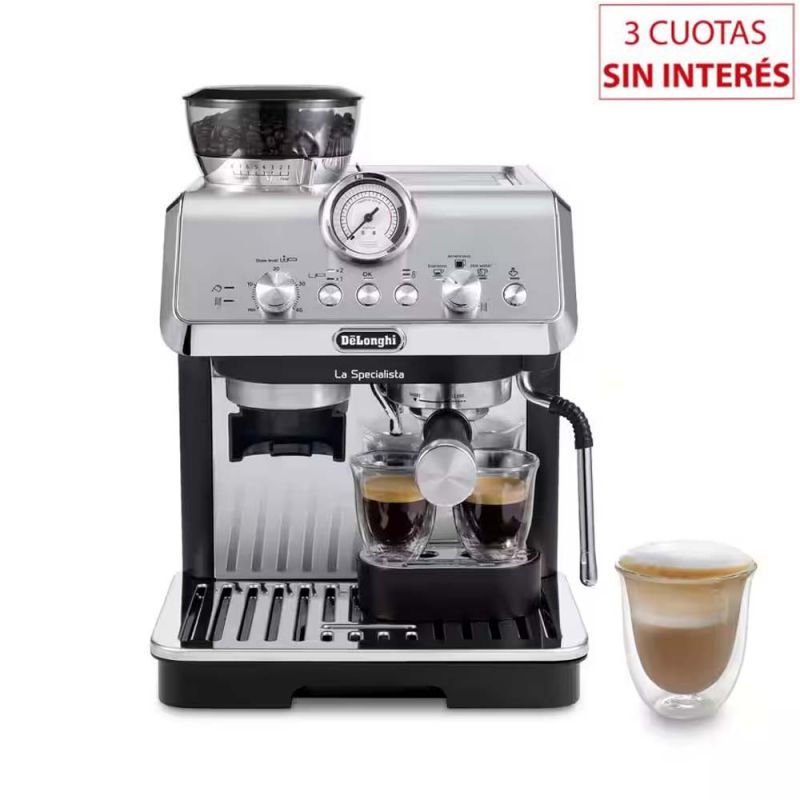 Cafetera Express C/Molinillo DeLonghi La Specialista Arte EC9155.MB 15 Bar Negro