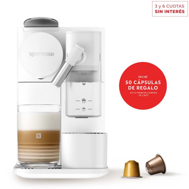 Cafetera Nespresso Lattissima One White F121-AR-WH-NE Blanca