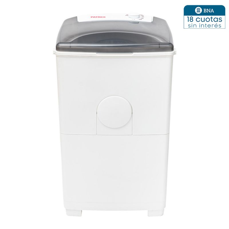 Lavarropas Semiautomático 6kg C/Superior Patrick LTPK67SB Blanco