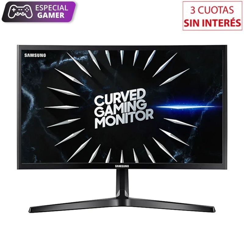 Monitor Curvo Gamer 23,5" Samsung LC24RG50FQLX FHD Negro