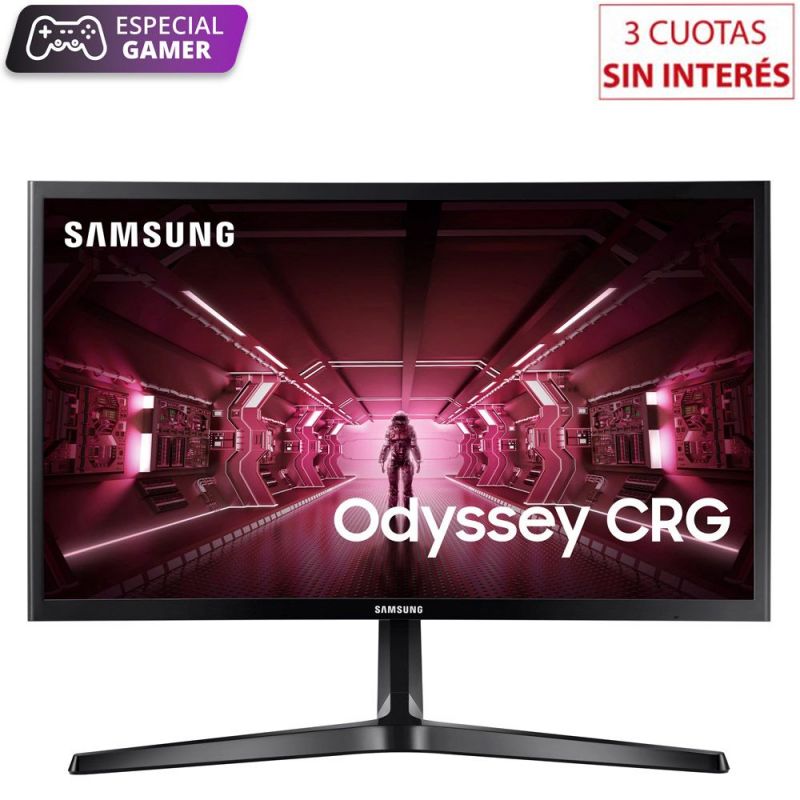 Monitor Curvo Gamer 23.5" Samsung Odyssey LC24RG50FZLCZB