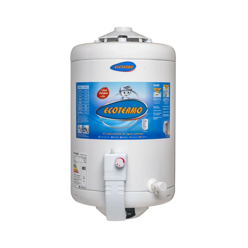 Termotanque a Gas 51Lts Ecotermo LE 51 Colgar C/Superior