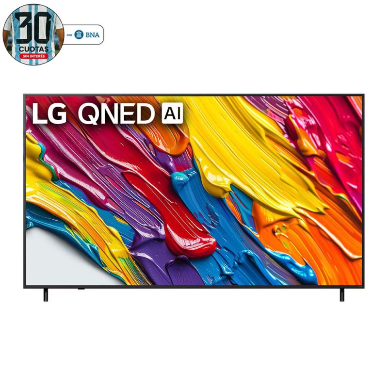 Smart TV 65" LG 4K QNED AI 65QNED82ASG ThinQ Negro