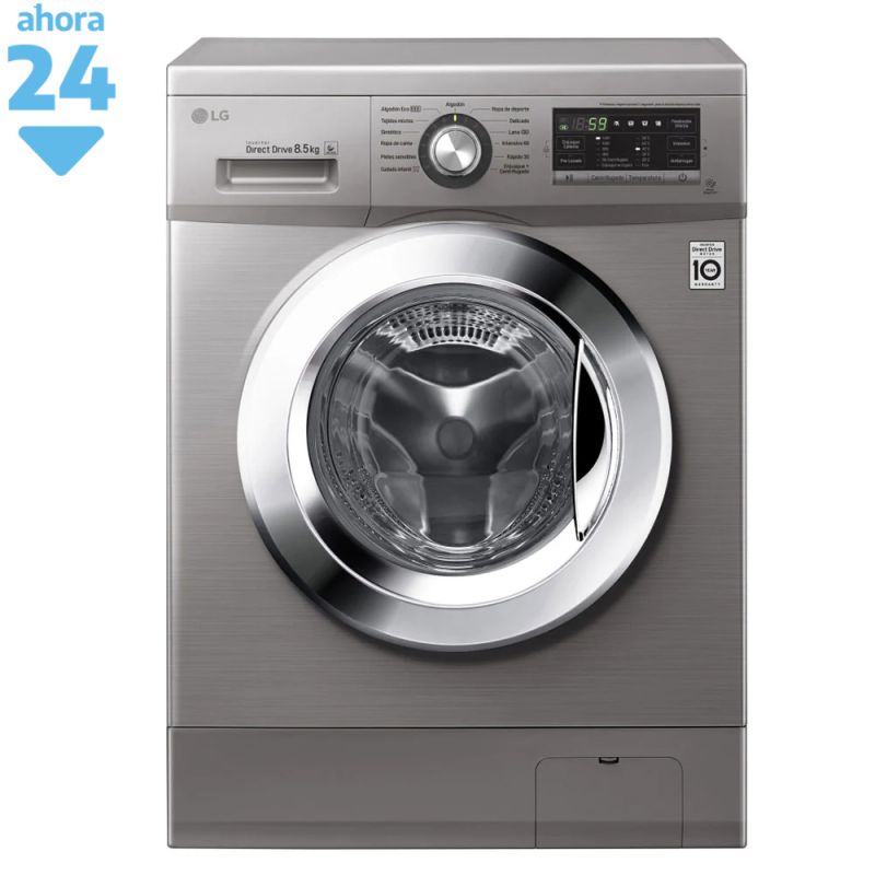 Lavarropas LG WM8516EE6 8.5 kg 1400 RPM Plata