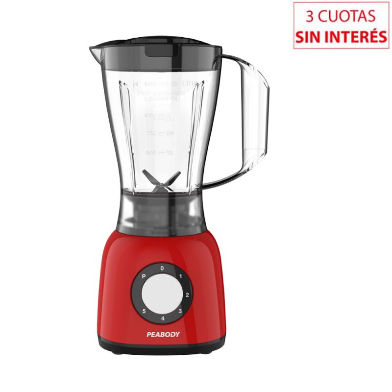 Licuadora Peabody PE-LN610R 600W Rojo