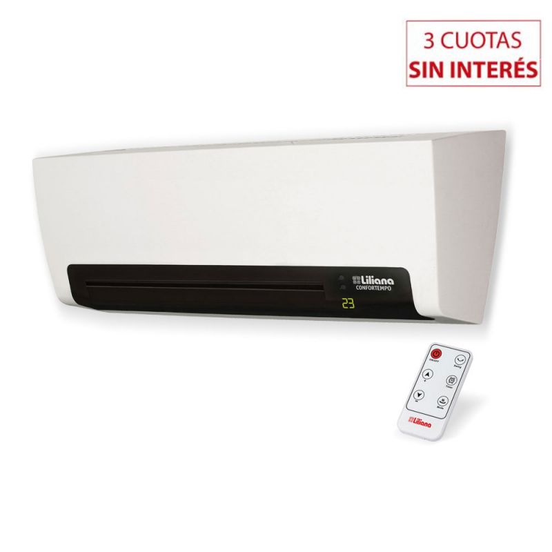 Calefactor de pared tipo split Liliana Confortempo CWD900 Blanco