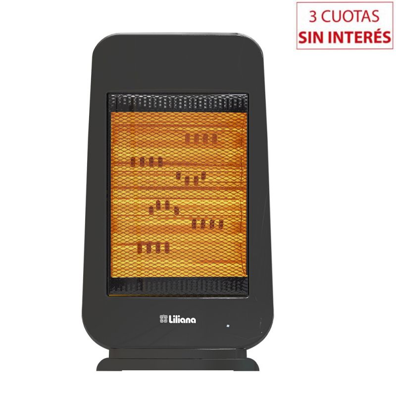 Calefactor Oscilante Infrarrojo Liliana Confortheat CIGF200N Negro