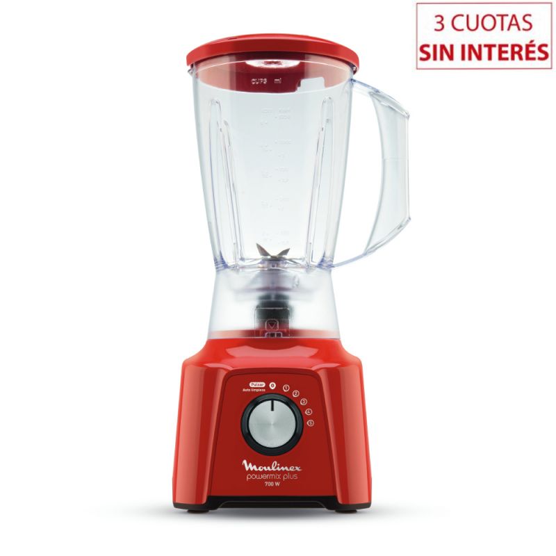 Licuadora Moulinex Powermix Plus LM284558/015305 700W Rojo