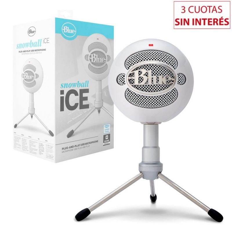 Micrófono Logitech Blue Snowball Ice iCE070 Blanco