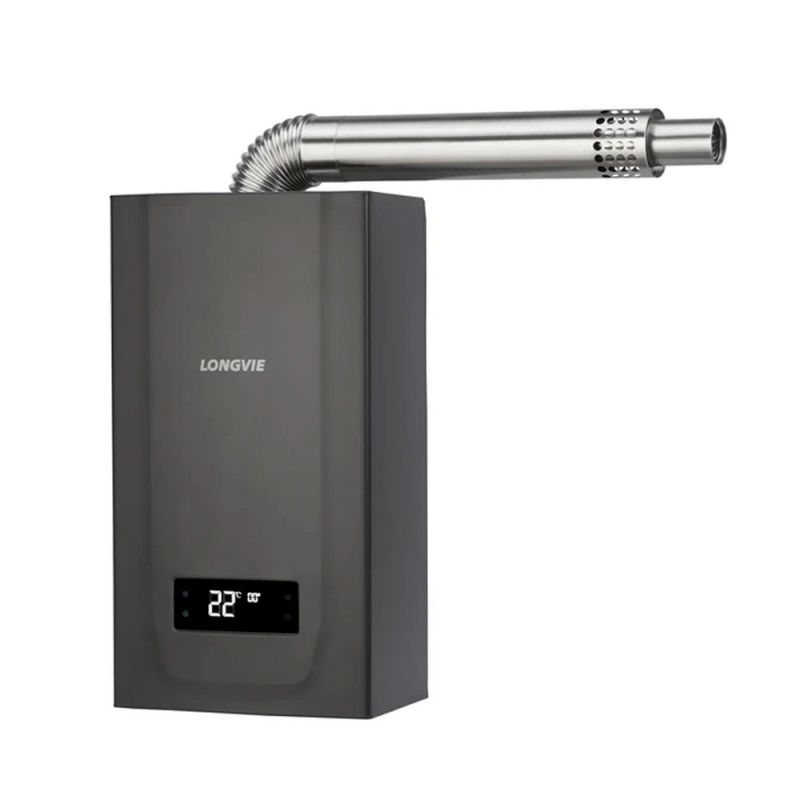 Calefón 15Lts Longvie CBF15G-N Pilotless Tiro Balanceado Forzado Grafito