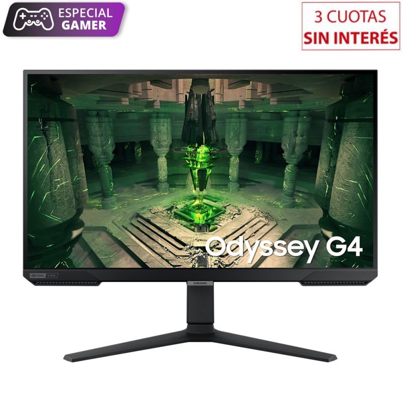 Monitor Gamer 26.9" FHD Samsung Odyssey G4 LS27BG400ELCZB Negro