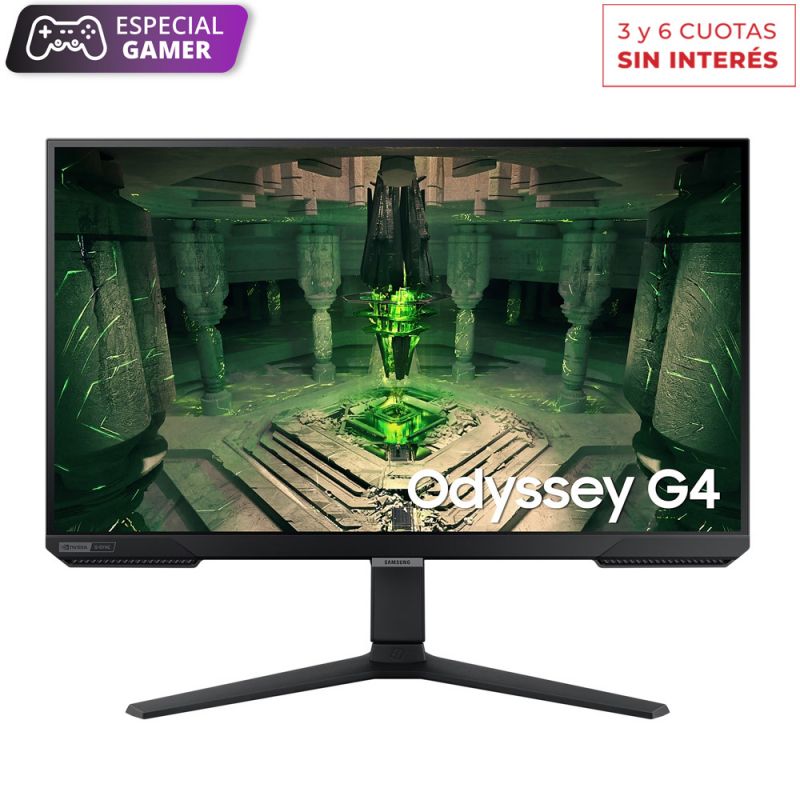 Monitor Gamer 26.9" FHD Samsung Odyssey G4 LS27BG400ELCZB Negro