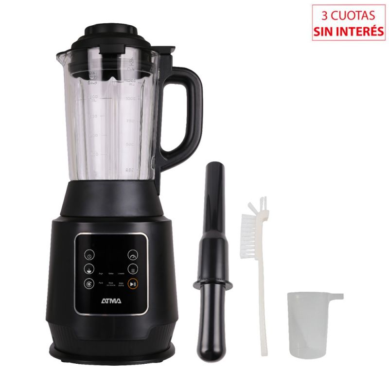 Maquina de hacer Sopa y Licuadora Atma SM025AP 800W Digital Negro
