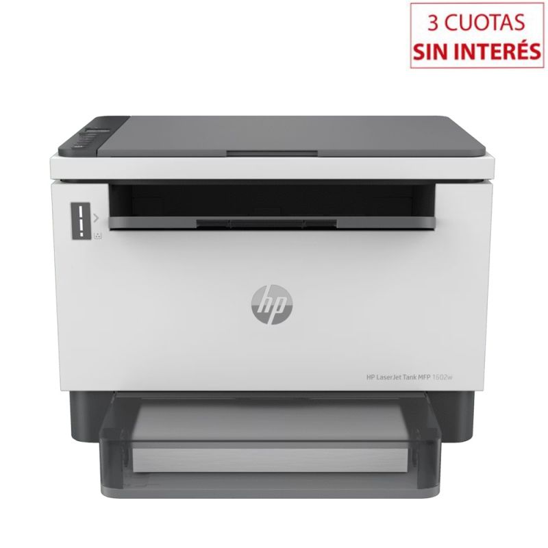 Impresora Láser Multifunción HP LaserJet Tank MFP-1602W Monocromática USB WiFi