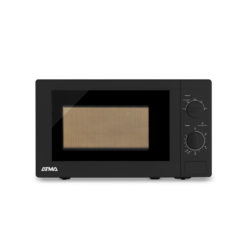 Microondas 20Lts Atma MATRB20UBP Mecánico Negro