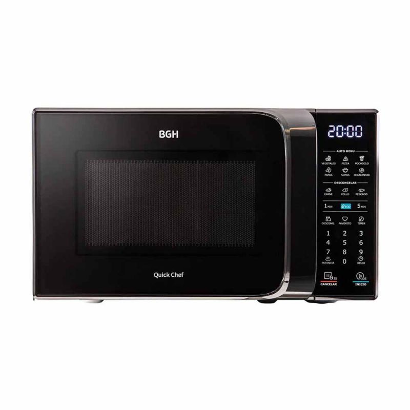 Microondas 20Lts BGH Quick Chef Eco B120DN20I Digital Negro 