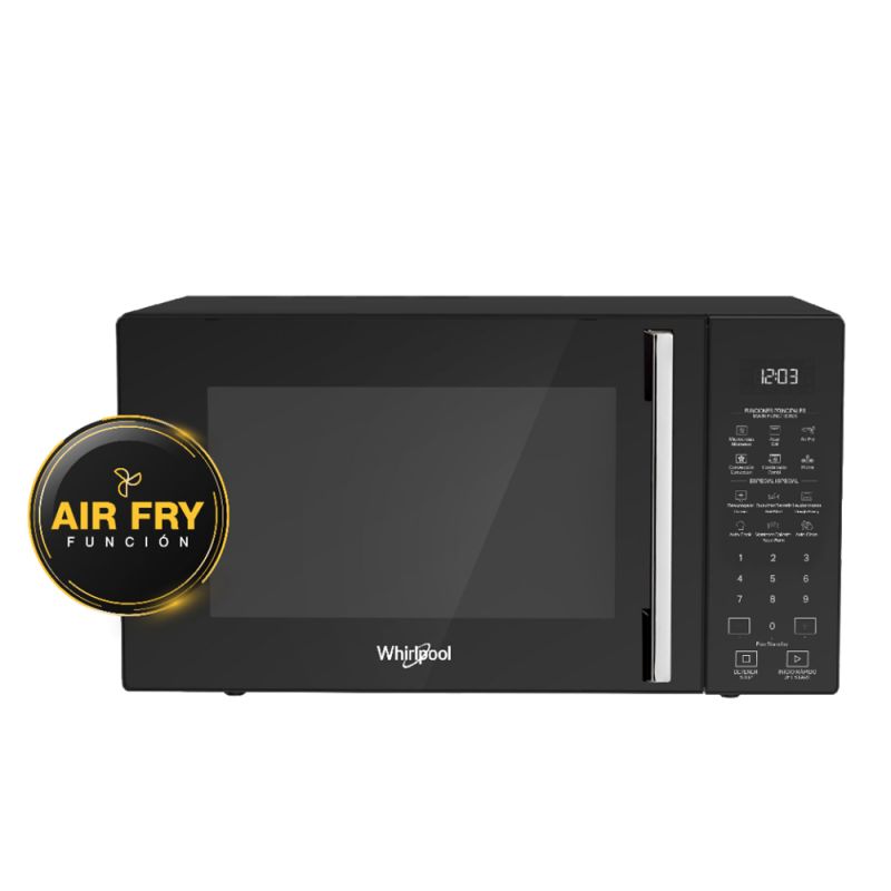 Microondas Digital 29Lts Whirlpool WMC29AB WCOLLECTION Air fry Negro