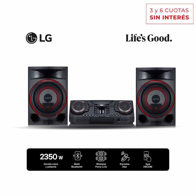 Minicomponente Bluetooth LG XBOOM CL87 Negro