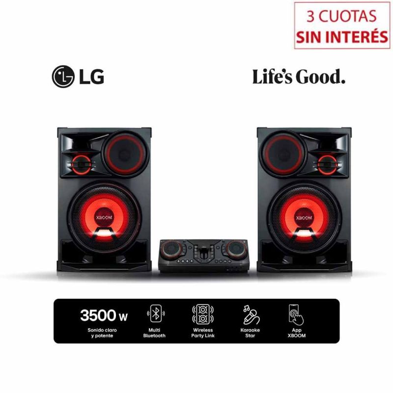 Minicomponente LG XBOOM CL98 Bluetooth Negro