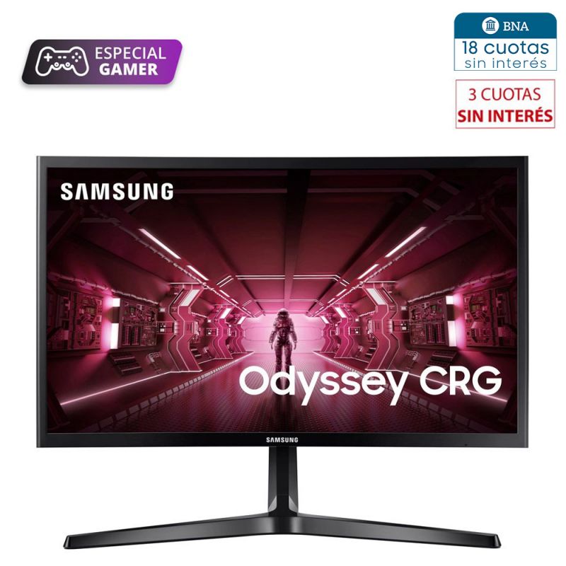 Monitor Curvo Gamer 23.5" Samsung Odyssey LC24RG50FZLCZB