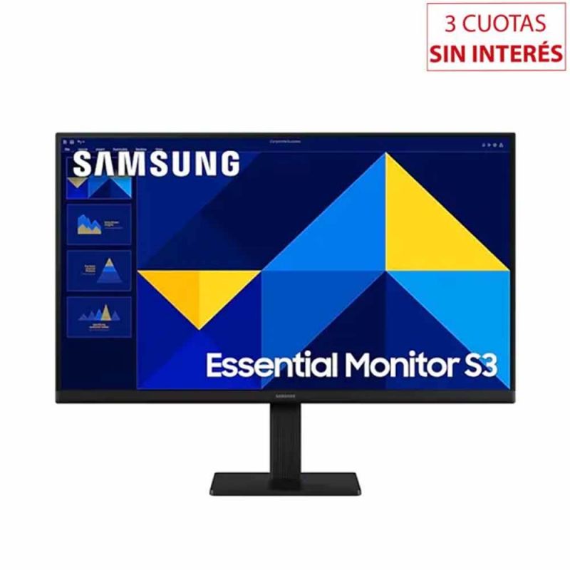 Monitor LED 23.5” Samsung LS24D300GALX Essential Monitor S3