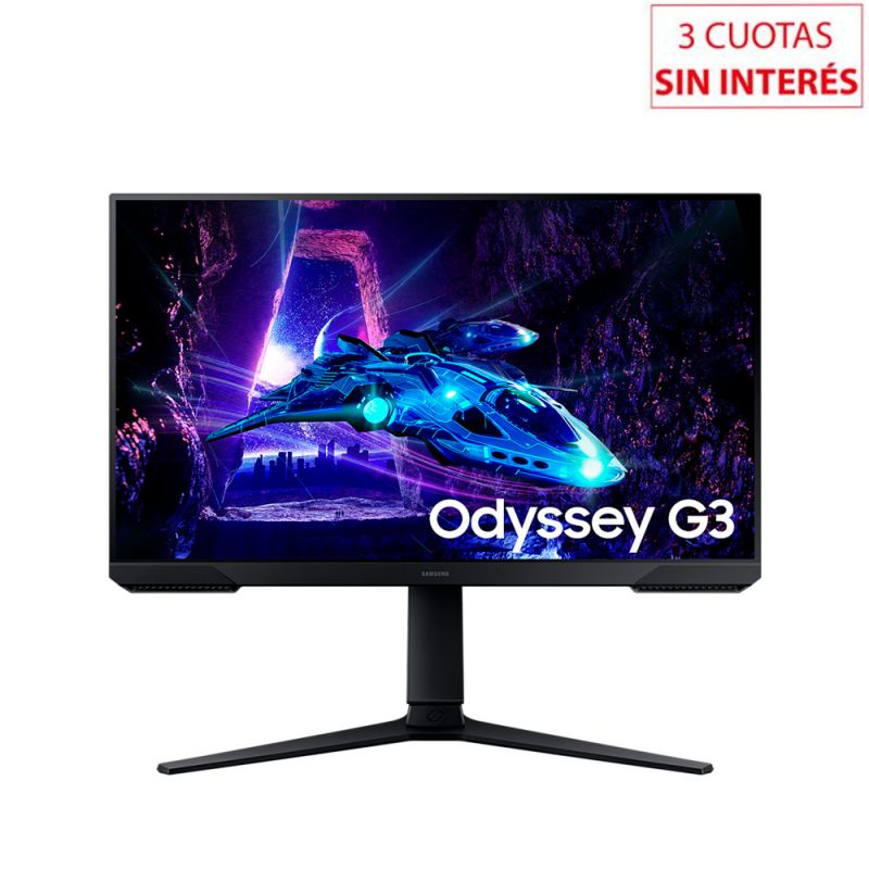 Monitor Gamer 24" Samsung Odyssey G3 LS24DG300ELXZB Negro