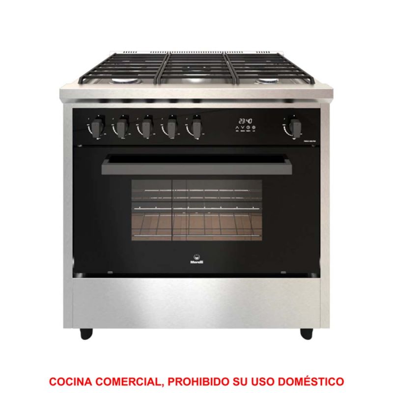 Cocina a Gas 90cm 5H Morelli Prego 900 Inox