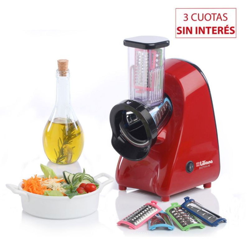 Multi Rallador Rebanador Liliana Easysalad ASM100 Rojo