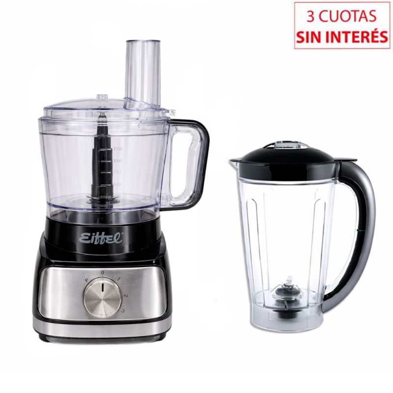 Multiprocesadora con Licuadora Eiffel E-242 900W 7 en 1 Inox