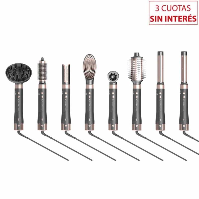 Multistyler Gama UniQ Vibrance 8 en 1 Negro