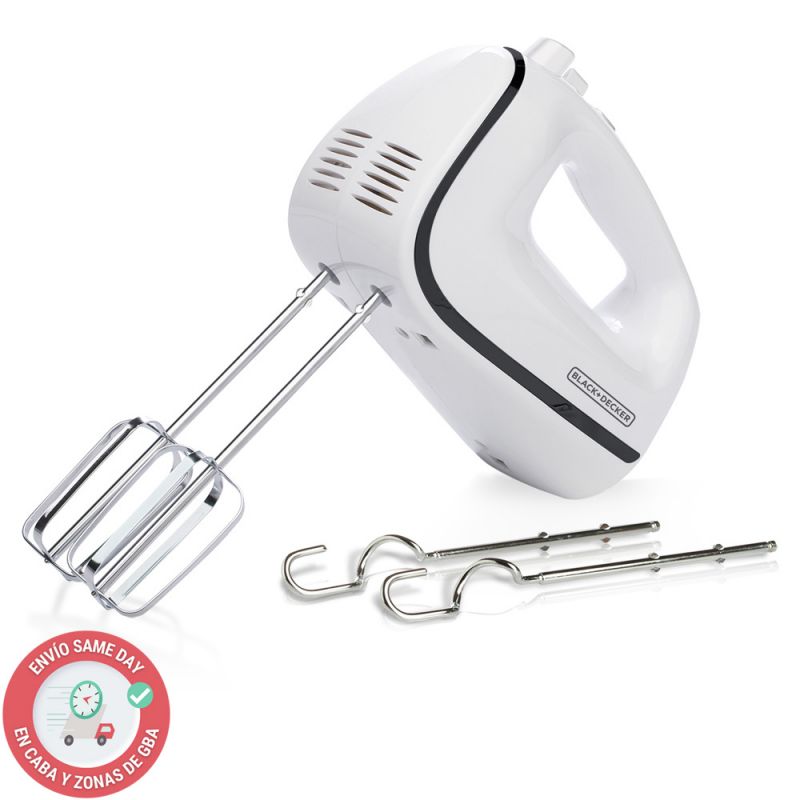 Batidora de Mano Black & Decker MX1002AR 500W Blanco