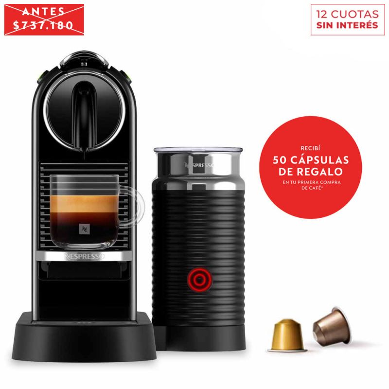 Cafetera Nespresso CitiZ & Milk D123-AR-BK-NE2 Negro